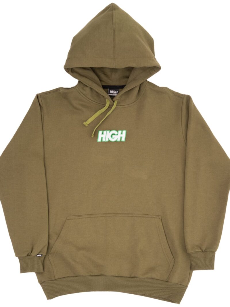 Moletom Hoodie Logo Colored Olive Green High Company