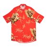 button up pegasus red