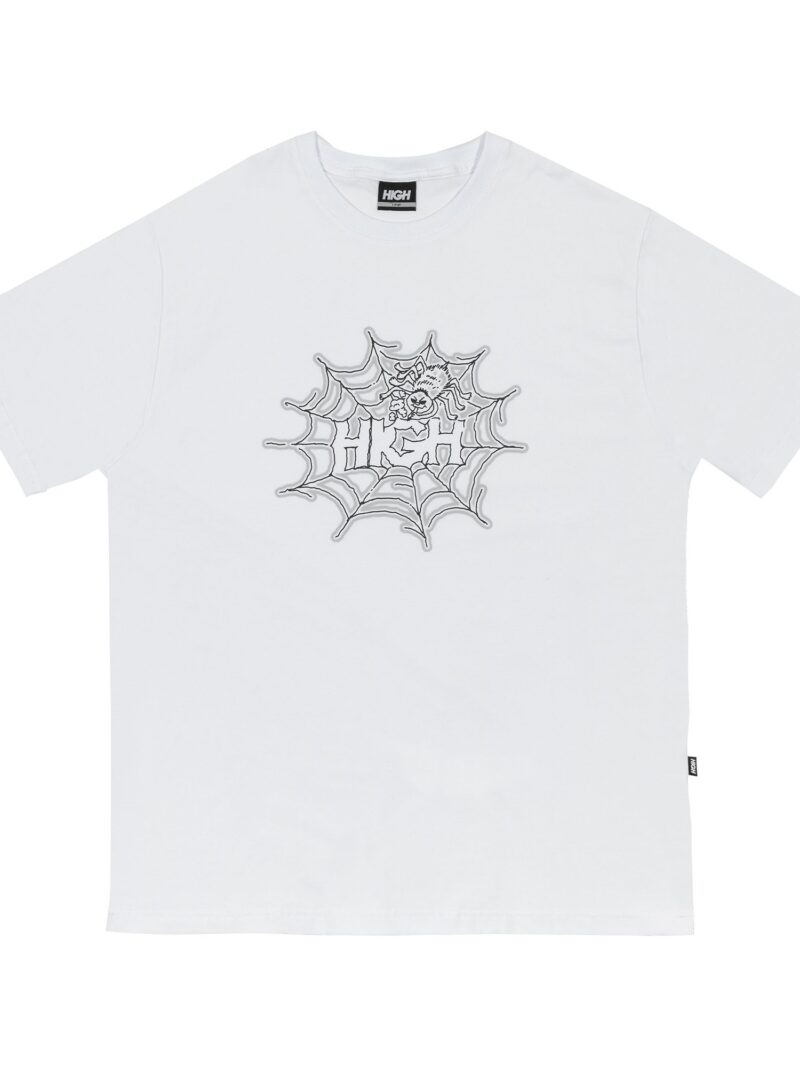 tee spider white branca