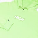 hoodie logo light green detail