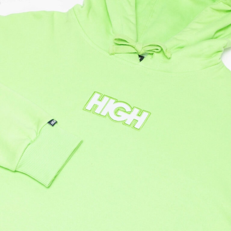 hoodie logo light green detail hoodie logo light green detail