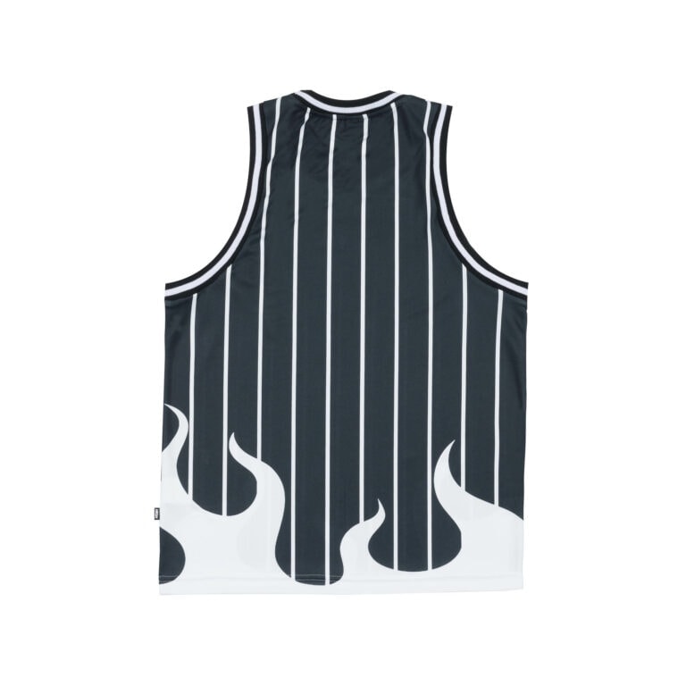 basket jersey fuego black back basket jersey fuego black back