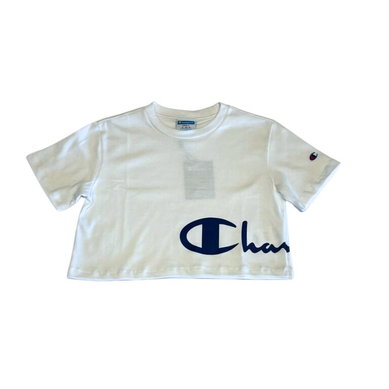 cropped off white champion