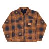 plaid jacket love navy orange
