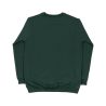 crewneck logo colored green back