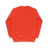 crewneck logo colored red back
