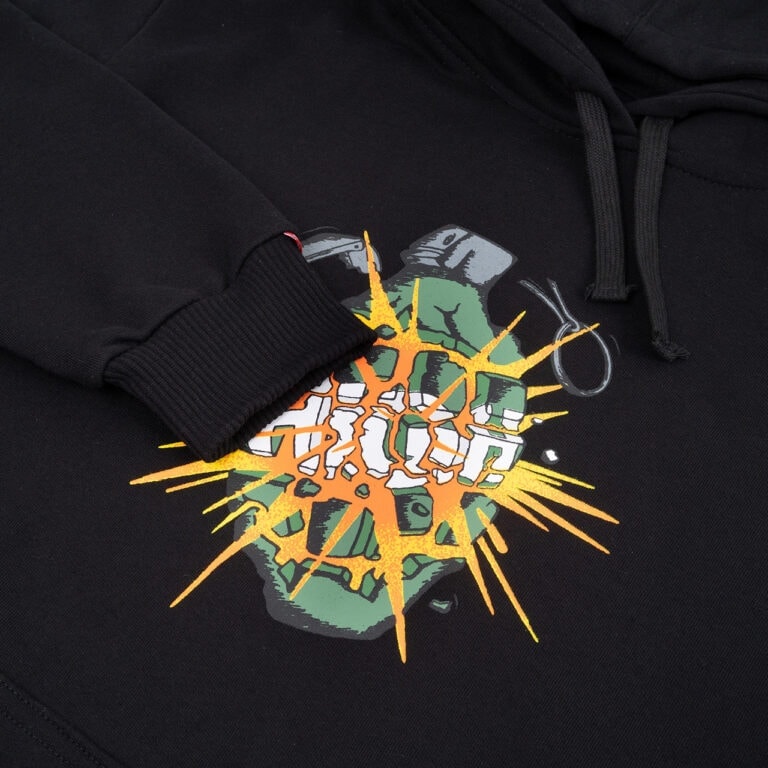 hoodie granade black detail