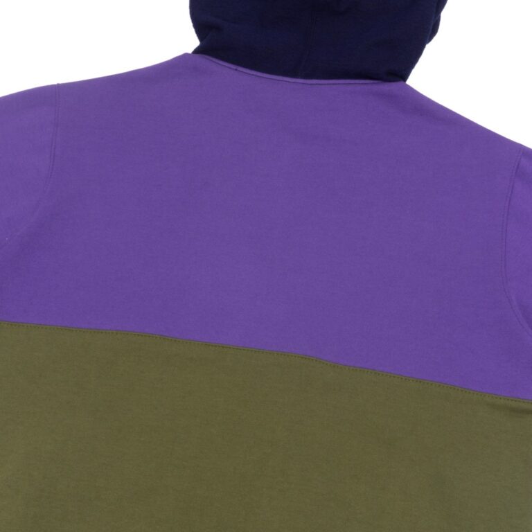 hoodie halfzip purple navy high company