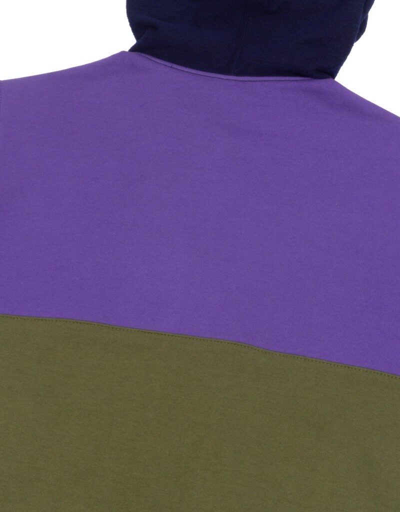 hoodie halfzip purple navy high company