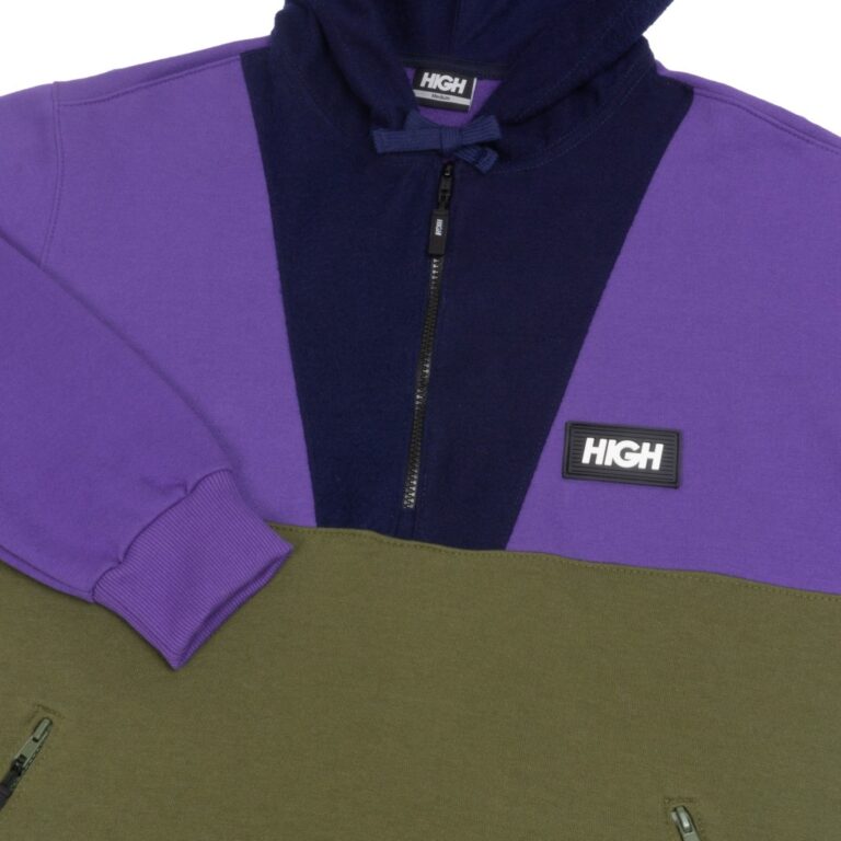 hoodie halfzip purple navy high company hoodie halfzip purple navy high company