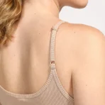 vestido nike essentials rib bege