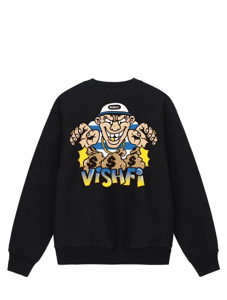 moletom careca "malote" vishfi preto moletom careca "malote" vishfi preto