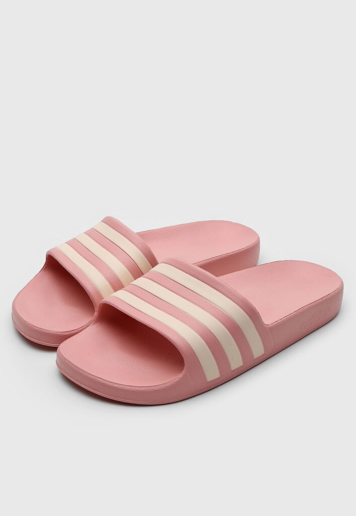 chinelo slide adidas aqua pink