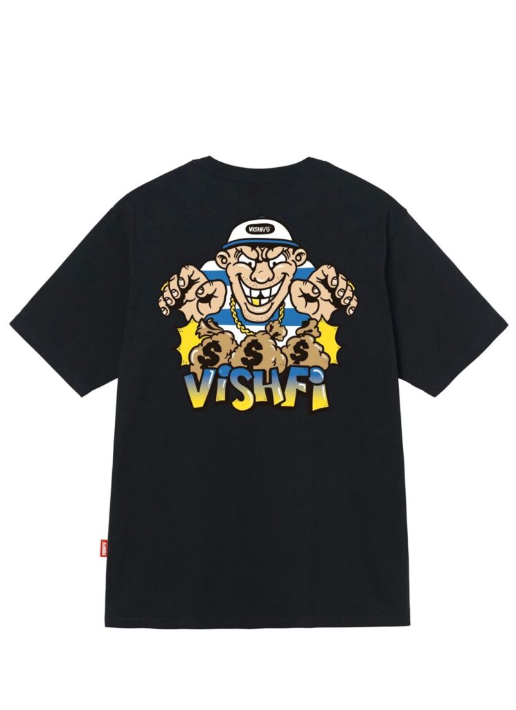 camiseta "malote" preta vishfi camiseta "malote" preta vishfi