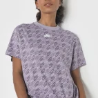 camiseta nike sportswear nsw print fut roxa