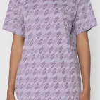 camiseta nike sportswear nsw print fut roxa