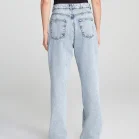 calça jeans feminina cintura alta reta hering