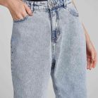 calça jeans feminina cintura alta reta hering