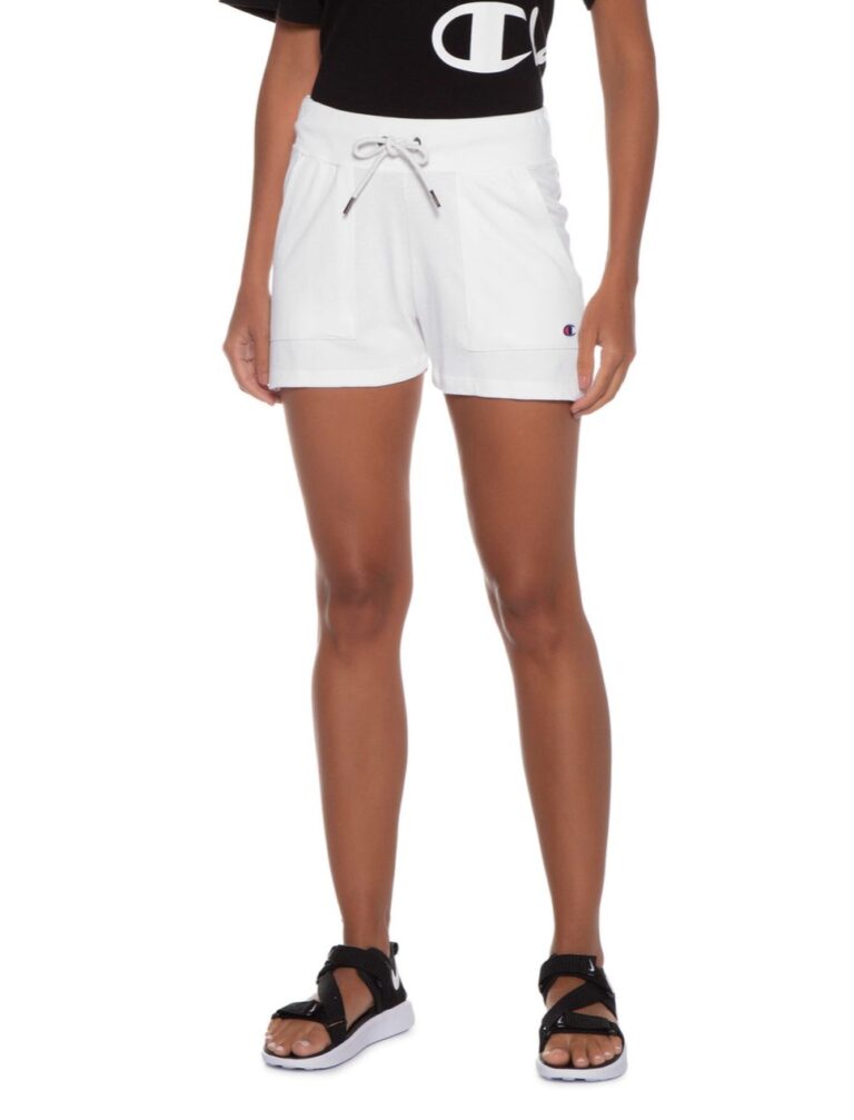 short feminino french terry champion branco short feminino french terry champion branco