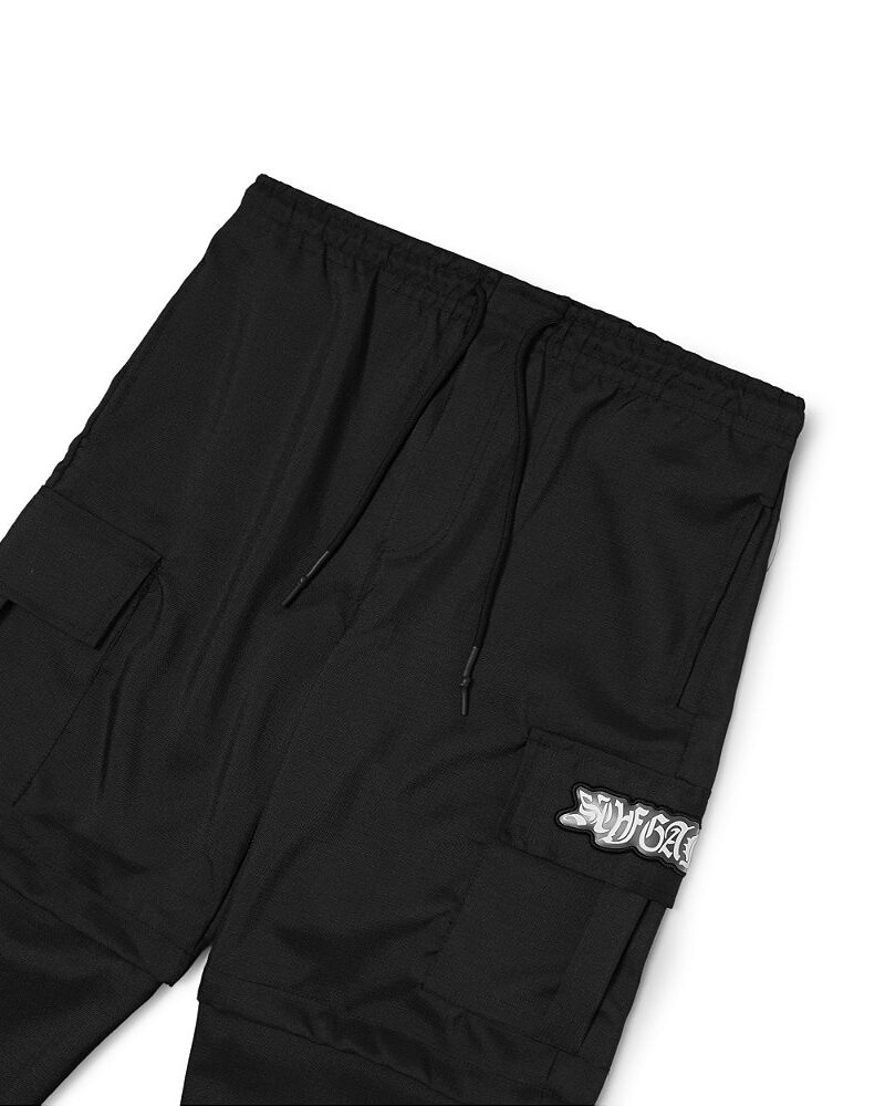 sufgang convertible cargo pants black sufgang convertible cargo pants black
