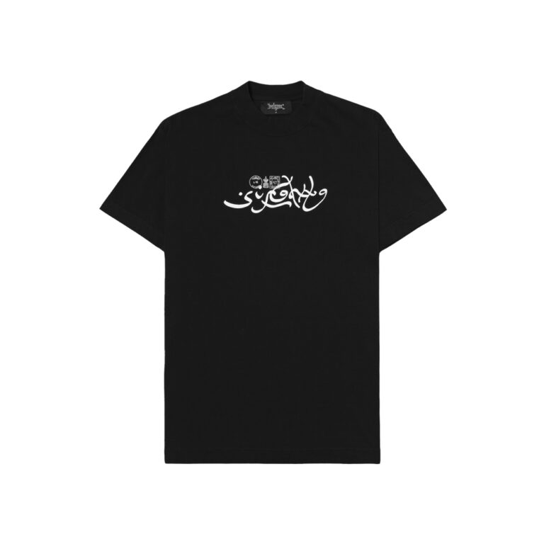 camiseta arabic script preta sufgang camiseta arabic script preta sufgang