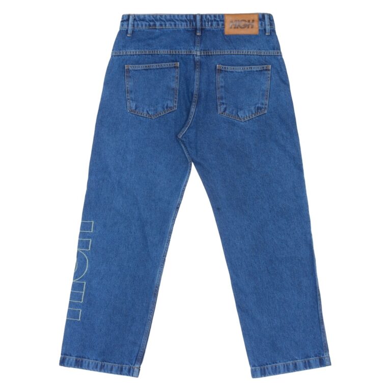 calça jeans g90 blue high company calça jeans g90 blue high company