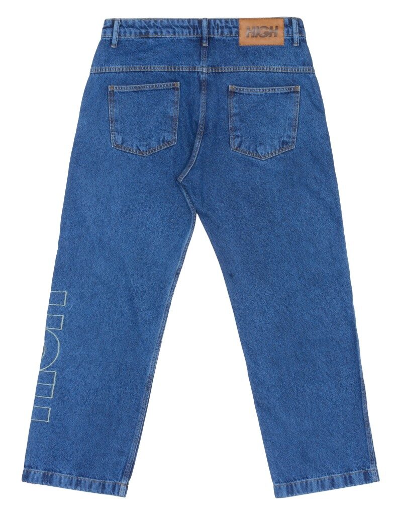calça jeans g90 blue high company calça jeans g90 blue high company