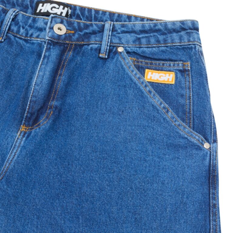 calça jeans g90 blue high company calça jeans g90 blue high company