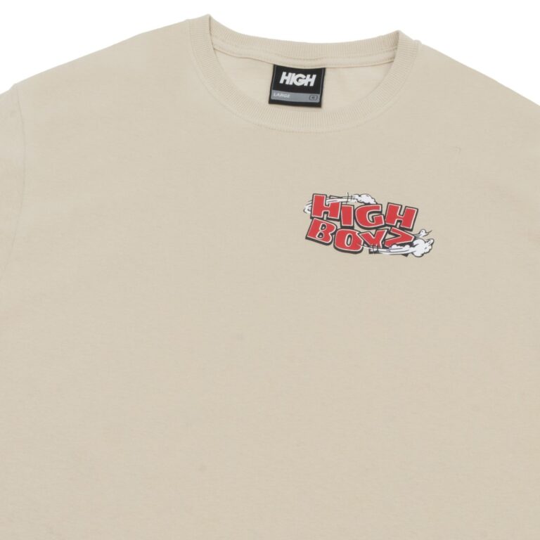 camiseta wheelie beige high company camiseta wheelie beige high company