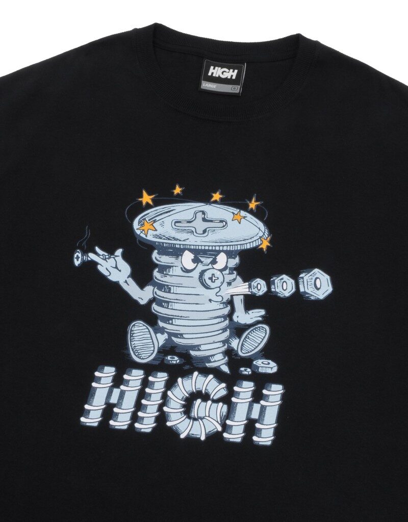 camiseta screw white black company