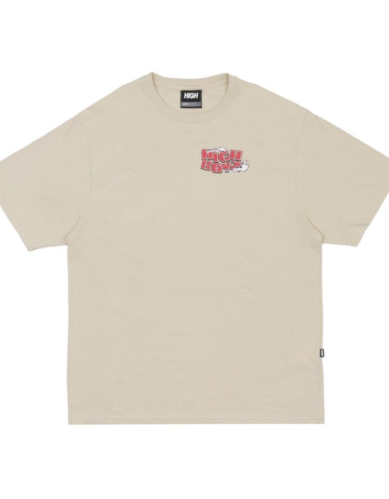 camiseta wheelie beige high company