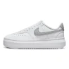 tênis nike court vision alta branco prata