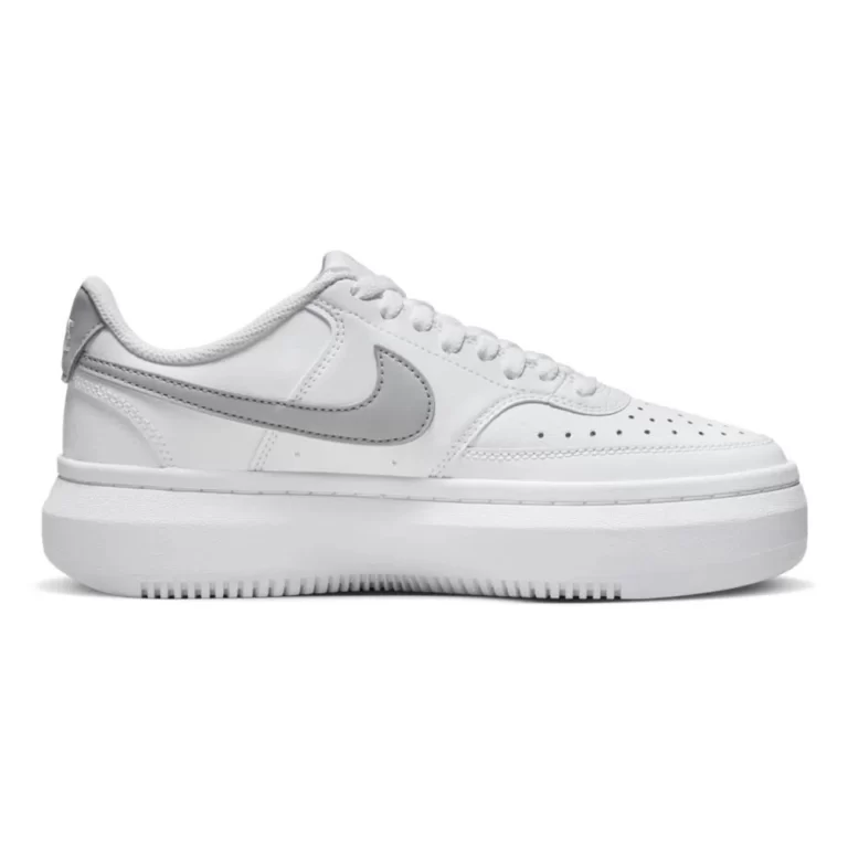 tênis nike court vision alta branco prata tênis nike court vision alta branco prata
