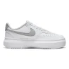tênis nike court vision alta branco prata