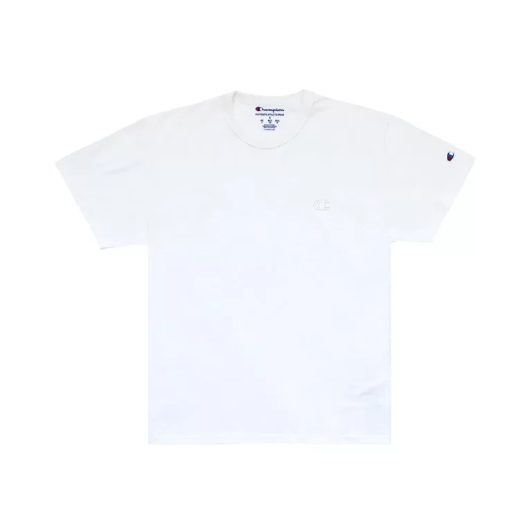 camiseta champion logo c básica branca