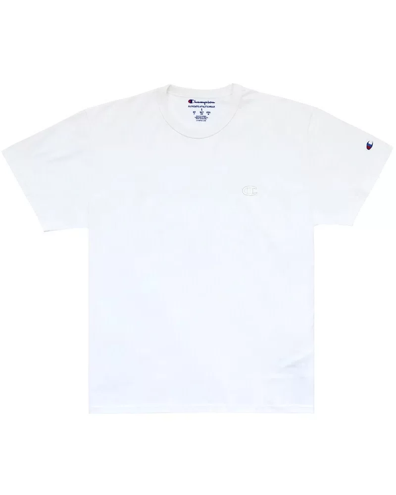 camiseta champion logo c básica branca