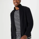 jaqueta em fleece preto