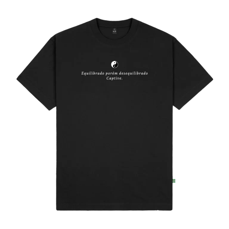 t shirt "equilíbrio" black