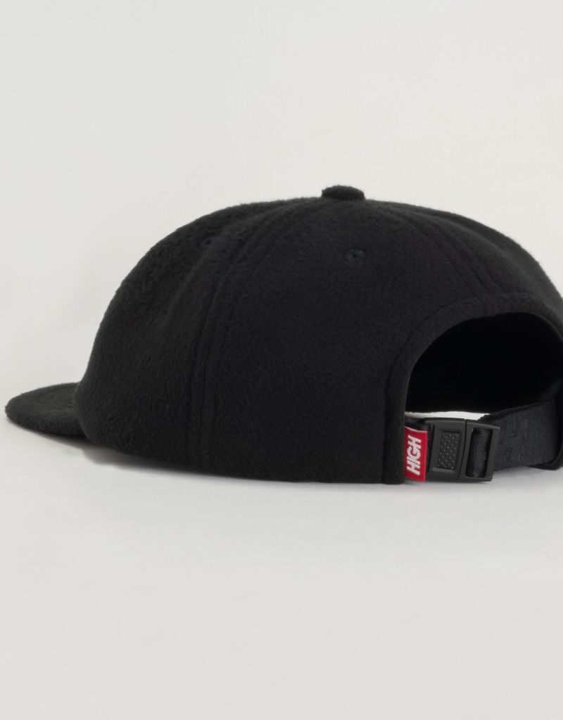 fleece 6 panel inflated black