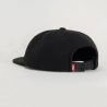 fleece 6 panel inflated black