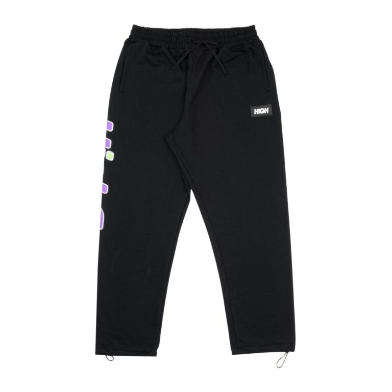 sweatpants synth black high company