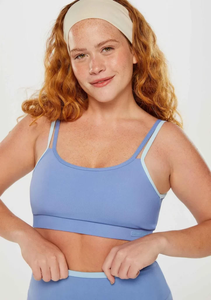 top alça azul hering