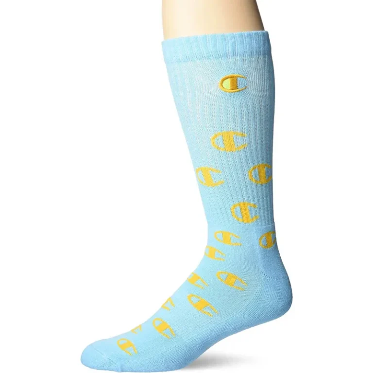 meia champion logo bordada azul meia champion logo bordada azul