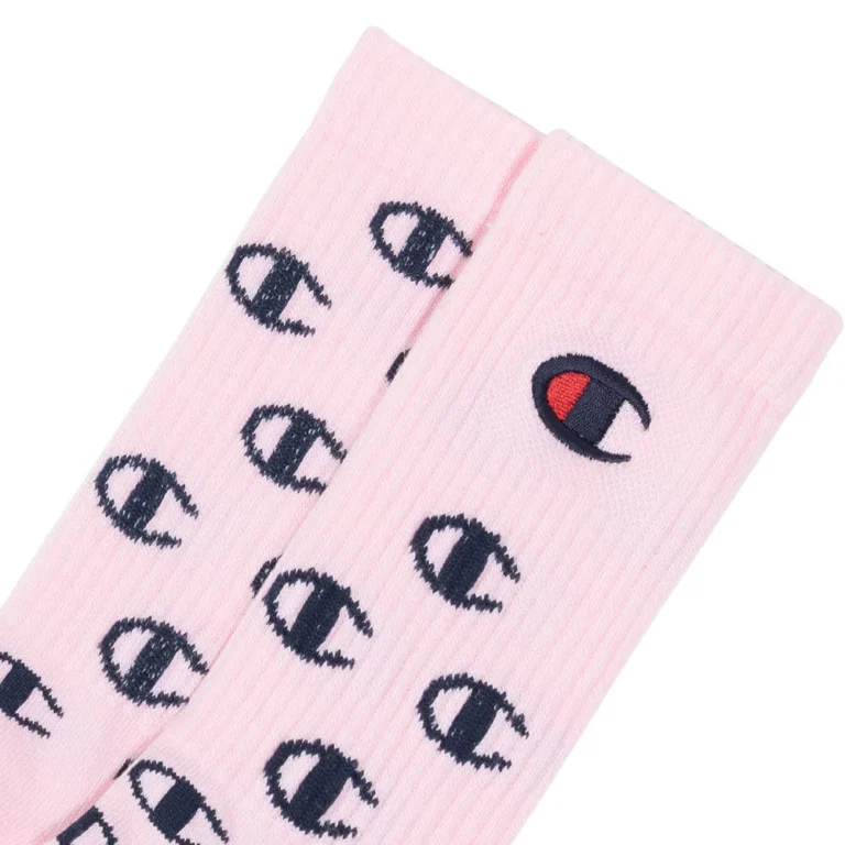 meia champion logo bordada rosa meia champion logo bordada rosa