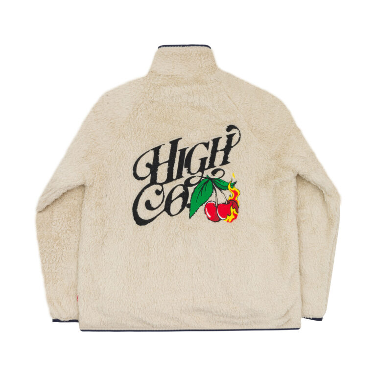 fleece jacket cherry high company cream