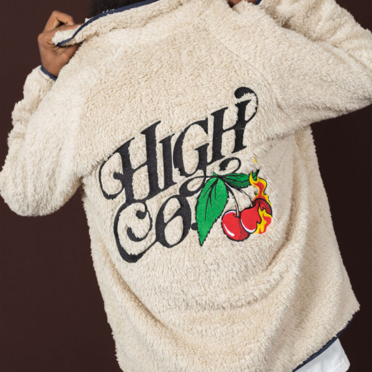 fleece jacket cherry high company cream fleece jacket cherry high company cream