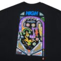 camiseta pinball black high company