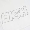 camiseta outline logo white high company