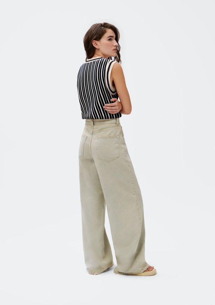 calça jeans wide leg cintura alta hering calça jeans wide leg cintura alta hering