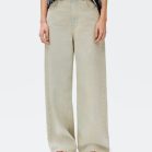 calça jeans wide leg cintura alta hering